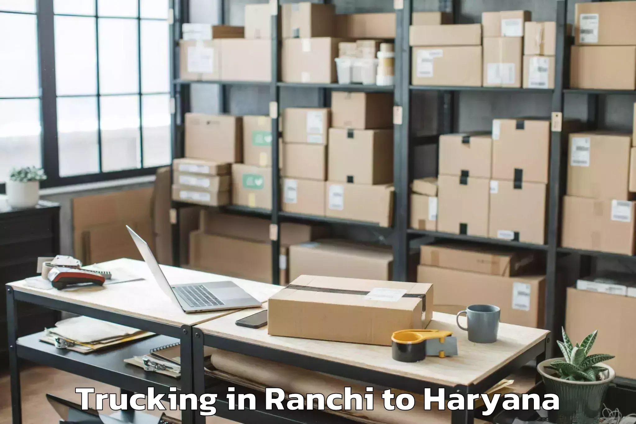 Hassle-Free Ranchi to Lingayas University Faridabad Trucking